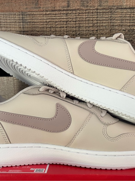 Nike Shoes - Nike unisex (w9, 7.5m) Beige and Taupe Swoosh Sneakers